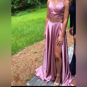 Sherri Hill Pink 2 piece formal dress Size 4